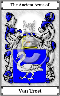 Van Trost Family Crest Download (JPG)  Book Plated - 150 DPI
